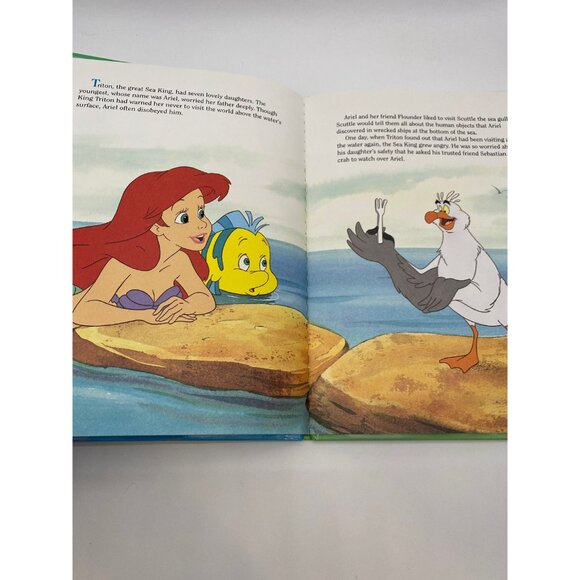 Vintage 1989 Disney's The Little Mermaid Big Golden Book - Hardcover Classic - Picture 4 of 4